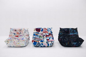 Fauteuil Relax Graffiti en Tissu — Design Artistique & Confort Signature