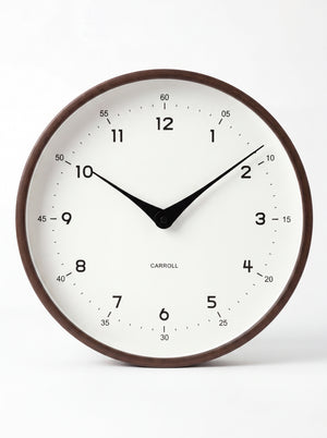 Horloge murale minimaliste silencieuse en bois – Arlo